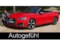 The best convertible Audi S5 Cabriolet FULL REVIEW test driven V6 all-new A5 neu 2018 - Autogefuhl