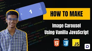 How to make an Image Carousel using HTML CSS JavaScript - Image Carousel Vanilla JavaScript