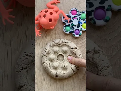 Kinetic Sand Popit fidgets! 🎉🎉🎉 #satisfying #popit #asmr #viral  #shortsfeed