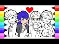 Miraculous Ladybug Coloring Pages How to Draw and Color Ladybug Coloring Book Marinette Alya Chloe