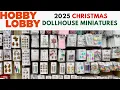 NEW Hobby Lobby Christmas Dollhouse Miniatures 2025 Tiny Holiday Decor DIY Ideas