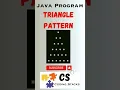 Triangle Pattern Java Program