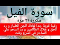 سورة الفيل مكرره ٢١ مره قوية وشديده لهلاك الجن الطيار و لرد الحق وهلاك الظالم و رد السحر  علي الساحر