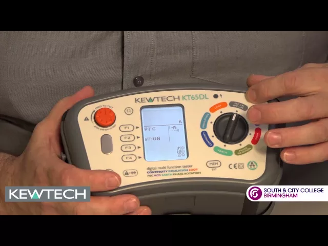 Thumbnail for the Kewtech KT65DL Digital 8-in-1 Multifunction Tester