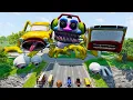 Download Lagu ALL MONSTERS Big \u0026 Small Cars with NEW NIGHTMARE DJ EATER \u0026 CAR EATER \u0026 BUS EATER – BeamNG Drive