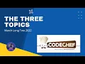 The Three Topics Problem Code THREETOPICS CodeChef Solution Python3