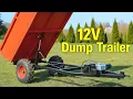 I build 12V Hydraulic Dump Trailer - Remote Controlled