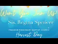Download Lagu Sis. Regina Spencer Harvest Day Theme Speaker 2021