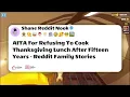 AITA For Refusing To Cook Thanksgiving Lunch After Fifteen Years - Reddit Family Stories