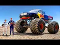 Download Lagu F1 Drivers Race HUGE Mega Trucks! (Max Verstappen vs Yuki Tsunoda)