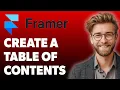 How To Create A Table Of Contents For Cms Collections In Framer 2025 Guide