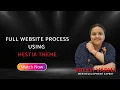 Full Website Process Using Hestia Theme Step-by-Step WordPress Tutorial for Beginners