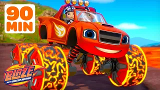 Blaze S Hot Lava POWER TIRE Race More Races 90 Minutes Blaze And The Monster Machines 