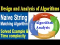 Naive String Matching Algorithm with Solved Examples Time Complexity in
