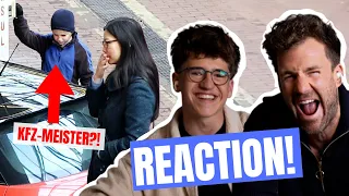 Reaction LUKE x ROBIN | Robin ferngesteuert in der Auto-Werkstatt