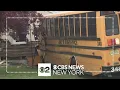 School bus hits home in Howell N J