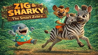 🦓🧠✨🎵 Zig & Sharky Song 🎵 The Smart Zebra 🎵 Cute Cartoon Music For Kids 🌈🎶
