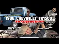 1986 CHEVROLET TK1500 700r4 Transmission Removal and Teardown Transmission Swap