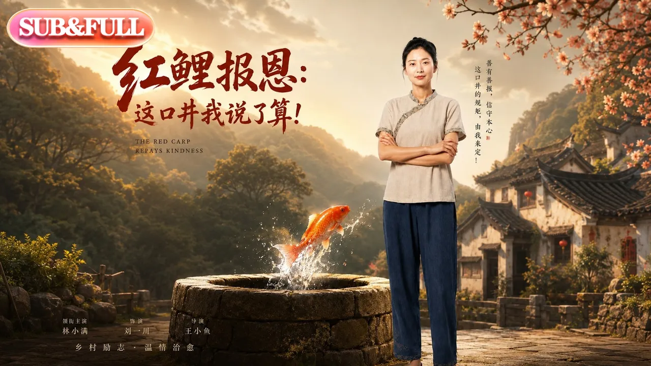 【全集FULL】《红鲤报恩：这口井，我说了算！》| AI短剧 | ENG SUB #薄荷听书 #cdrama #latest #热门短剧 #都市 #重生 #逆袭 #现代 #甜宠 poster