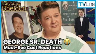 Young Sheldon Cast Reacts to George s Death Behind the Scenes of Season 7 Episode 12