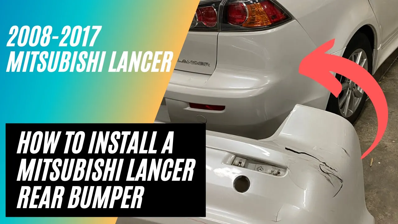 2008-2017 Mitsubishi Lancer : Rear Bumper Painted