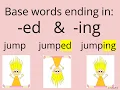 Base Words Ending in ED ING - Learn to Read with Me