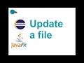 Create a text editor Java - Update a file
