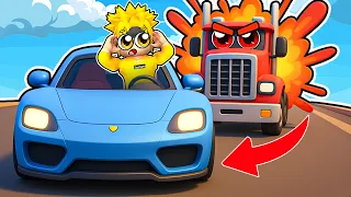 KAMYONLAR PEŞİMDE! KAÇABİLECEK MİYİM? 🚗 Roblox Cars vs Trucks