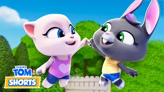 The Handshake Challenge 🏀🙌 Talking Tom Shorts | Cartoons for Kids
