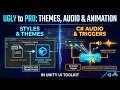Unity UI Toolkit Animations Themes Sound Effects