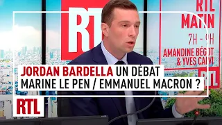 Download Marine Le Pen finalement prête à débattre avec Macron avant les européennes, selon Jordan Bardella MP3
