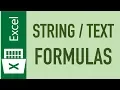 Excel String Text Functions and Formulas Tutorial