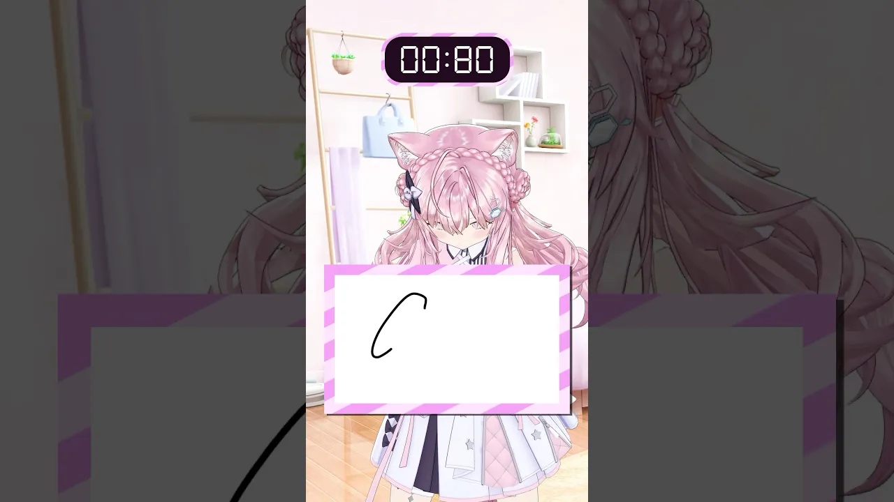 5.4秒で似顔絵を描いて当てさせろ!!【5.4秒チャレンジ】 #shorts #ホロライブ #hololive #博衣こより #54チャレ