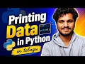 How to use Print Function L7 Python Tutorial in Telugu DecodewithSK
