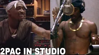 2pac in studio