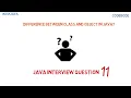 What is the difference between class and object Java Interview Question Ask Java Code Bode