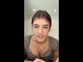 Charli D amelio Makeup instagram ig live 2020
