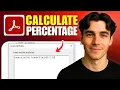 How To Calculate Percentages In Fillable PDF Forms Using Adobe Acrobat Pro Tutorial 2026