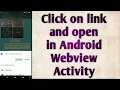 Deep linking in Android Webview Create a Browsable activity with Android Webview
