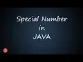 Special Number in Java BluejCode