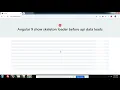 Angular 9 show skeleton loader before api data loads