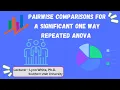 18 Pairwise comparisons for a significant one way repeated ANOVA