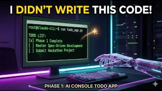 Spec-Driven Development Building a Python Todo Console App with Claude Code
