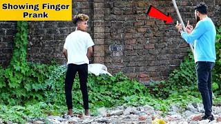 showing finger prank part 7 prakash peswani 