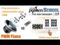 CircuitPython School - PWM Piano Playing Tones from a microcontroller Nano RP2040 QT PY