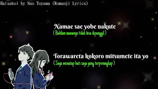 Download Nao Toyama - Hatsukoi Lyrics (Ost. Tsuki Ga kirei) MP3