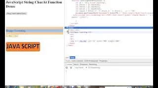 STRINGS CHARAT METHOD IN JAVASCRIPT DEMO