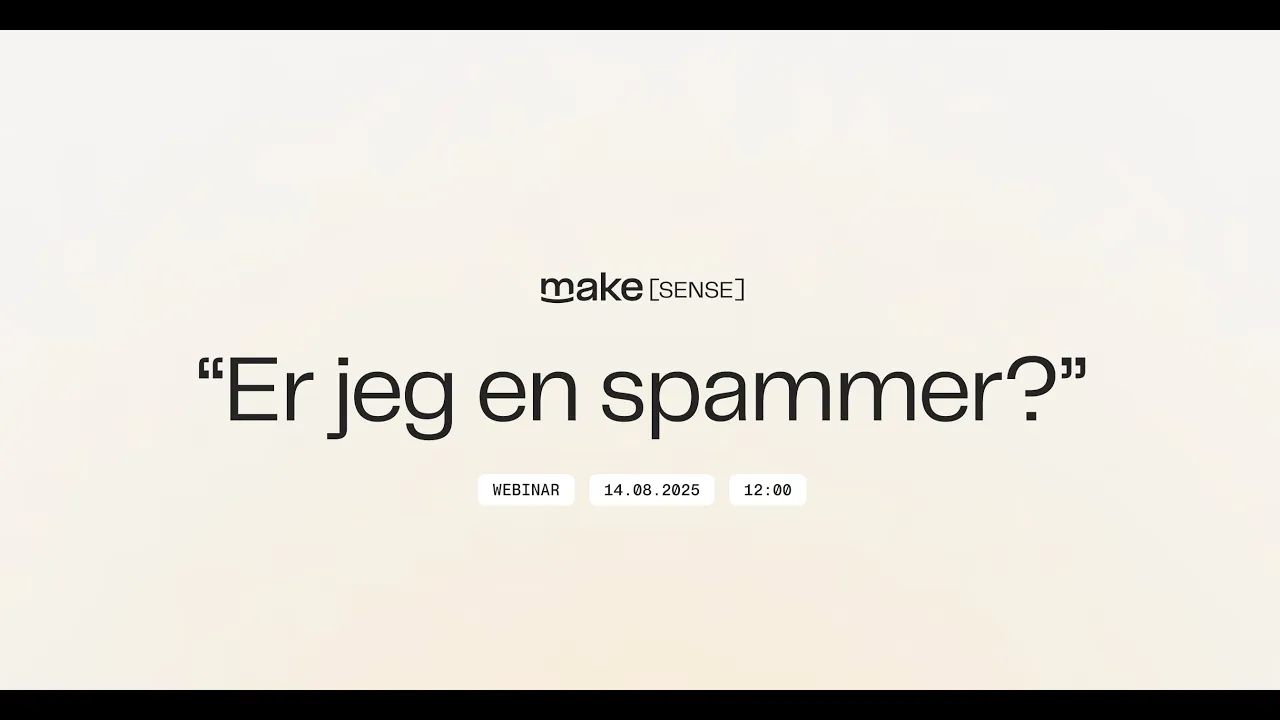 Opptak av Webinar "Er jeg en spammer"