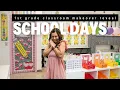 1st grade classroom makeover reveal - School Days theme from Schoolgirl Style