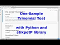 Python - One-Sample Trinomial Test with stikpetP
